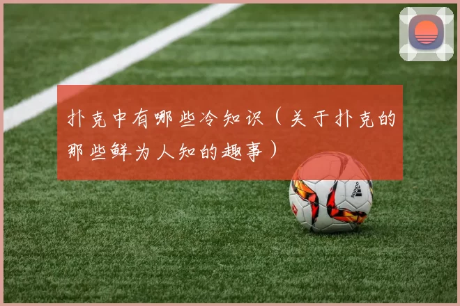 扑克中有哪些冷知识（关于扑克的那些鲜为人知的趣事）