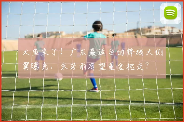 大鱼来了！广东最适合的锋线大侧翼曝光，朱芳雨有望重金挖走？